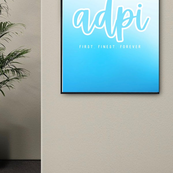 Alpha Delta Pi Digital Print, College Prints, Dorm Art, Dorm Posters, Apartment Art Poster, Digital File Printable Poster