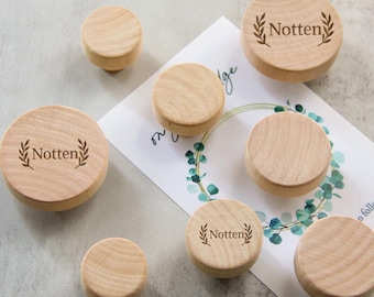 Round wood Knob Pull Handle Drawer Furniture dresser knobs,wardrobe Cabinet pulls nursery room Custom engraved Drawer Knobs hardware