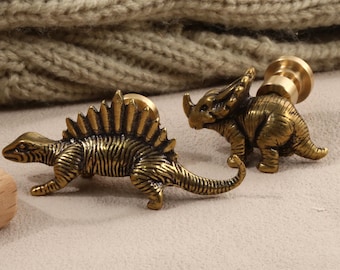 Solid brass dinosaur Knobs Pulls Dresser Knob Pull Handles Custom engraved Drawer Knob closet Cabinet Knob triceratops children's room Knob