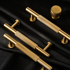 Solid Brass Cabinet Handles Pulls, gunmetal black brass Drawer pull handle Dresser knob pull,  Wardrobe Hardwares Pulls Handles