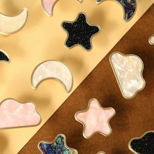 Cloud galaxy drawer Knobs, star moon dresser Knobs, Custom engraved wardrobe Knob Cabinet pulls Modern Drawer Knobs furniture hardware