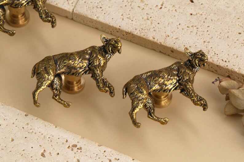 Cat solid brass drawer knobs,Bronze Solid Brass Spidercabinet knobs,furniture knobs handle,Dresser Knob antique Custom engraved Knob Pull image 5