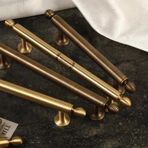 Brass Drawer Knobs pulls/antique brass cupboard cabinet Knobs handles/modern cabinet hardware Knobs/ Custom engraved handles pulls