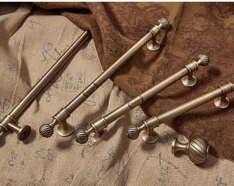 Massivem Messing Schubladenknäufe / Messing Schrank Knäufe Griff / Messing Schrank Hardware Knöpfe / moderne Küche Benutzerdefinierte gravierte Griffe zieht