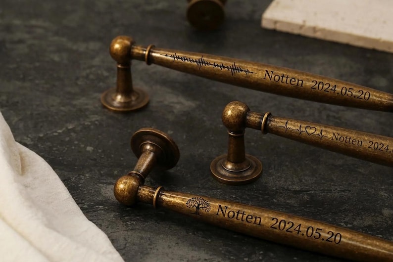 Custom engraved Solid Brass Drawer Knobs pulls/Brass cupboard cabinet Knobs handles/brass cabinet hardware Knob/aged kitchen handles pulls image 4