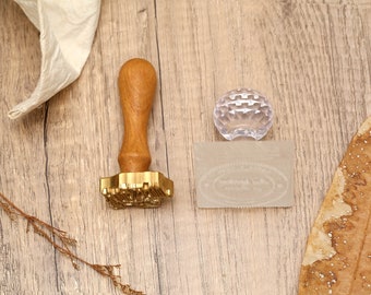 Brass Soap Stamp/Custom Handmade Stamp /Natural Handmade Soap Stamp/Wedding Cookie Stamp/Acrylic Soap Stamp/Soap Mold