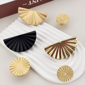 Uchwyt do szuflady szafki kuchennej z litego mosiądzu, półokrągłe gałki do uchwytów kuchennych, półokrągłe gałki do szuflad, nowoczesne uchwyty do szafek kuchennych