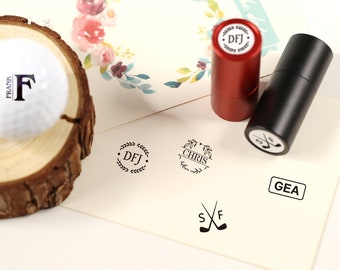 New! Personalized Golf Ball Stamp, Ink Ball Stamp,  Custom Golf Ball Stamp,  Golf Ball Marker, Custom Stainless Stamp, Golfer Sport Gift