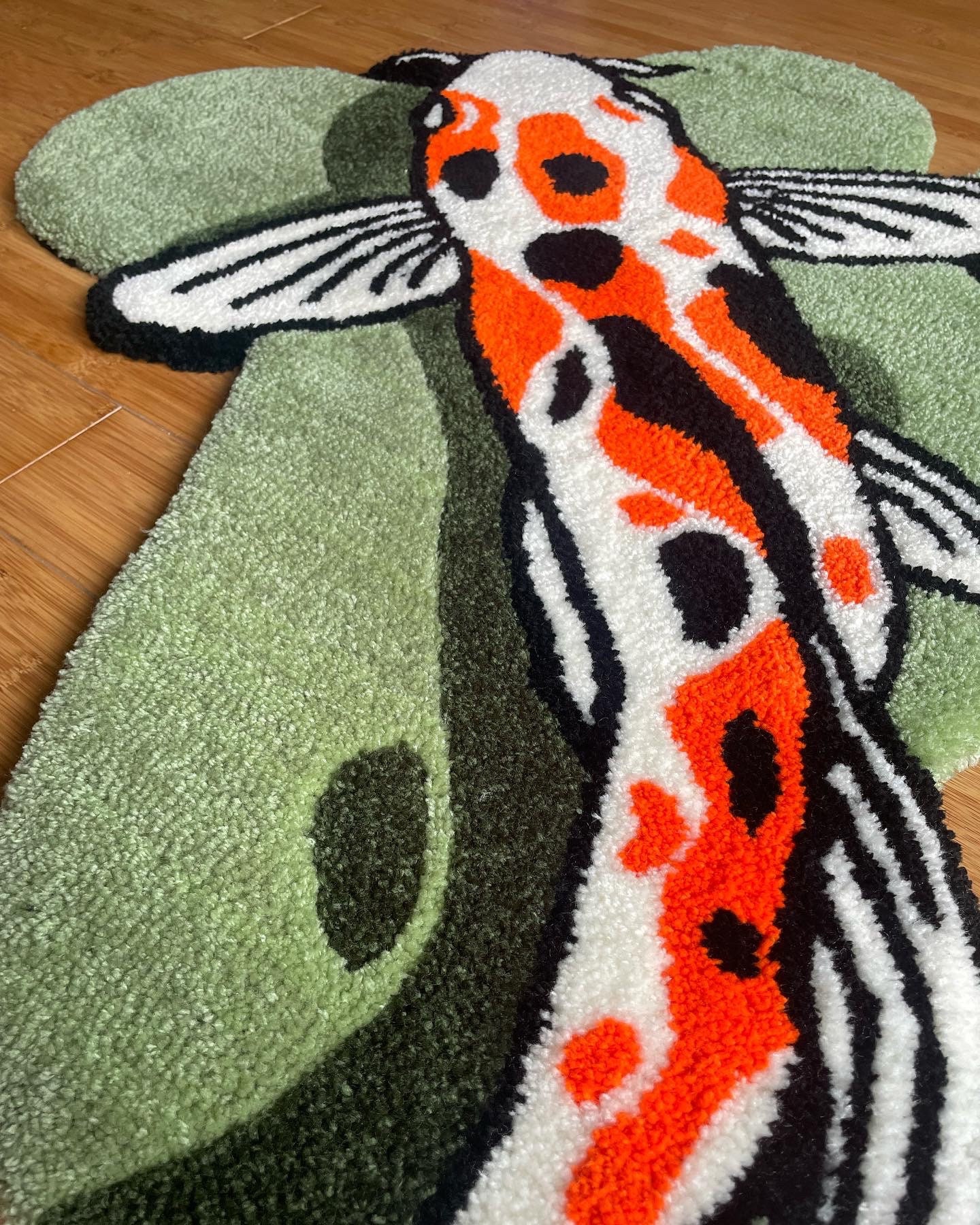Koi Fish Rug Etsy