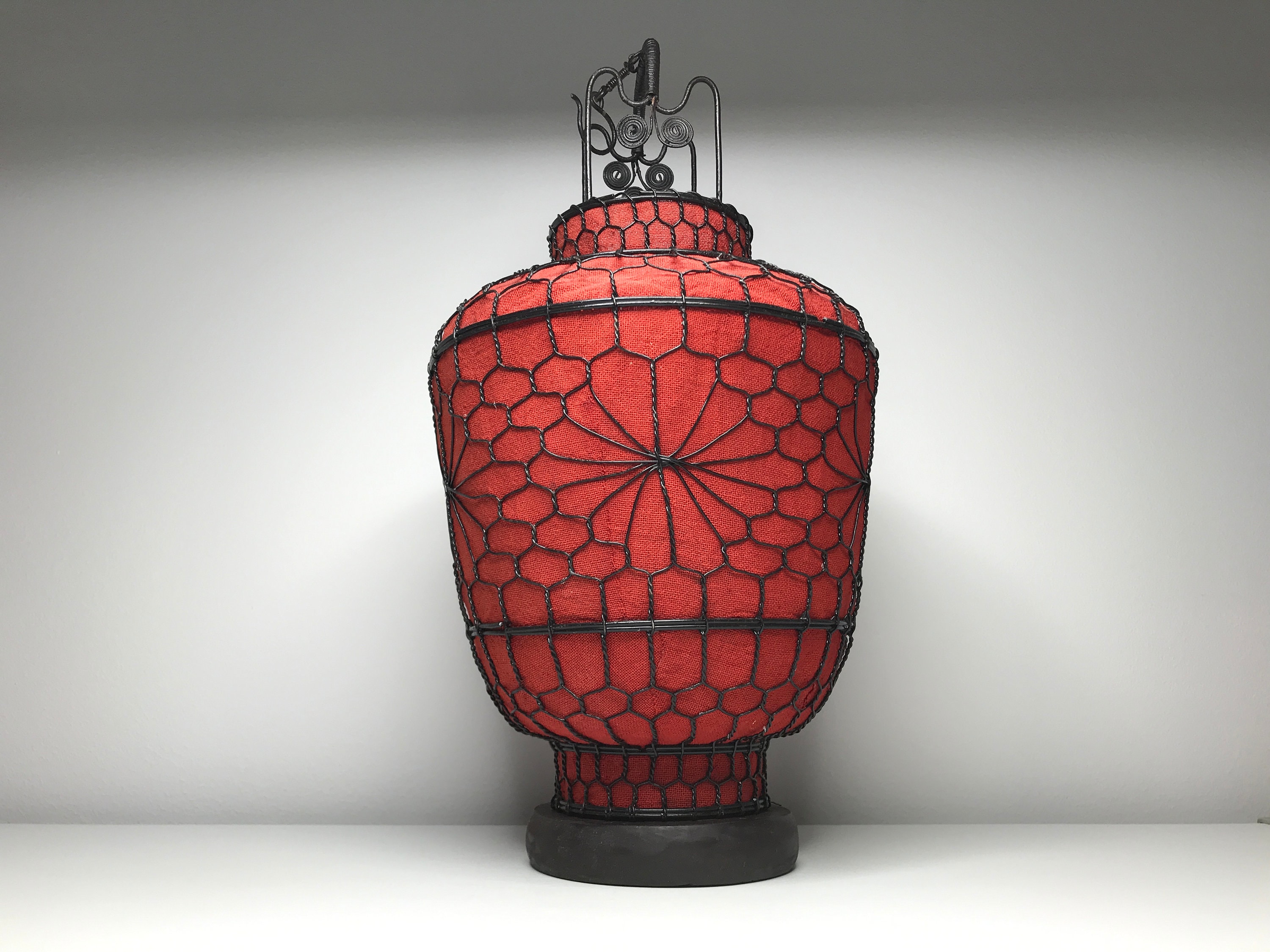 Old Chinese Wire Lantern From Shanxi - 85Yrs Old Old Chinese Wire Lantern From Shanxi - 85Yrs Old
