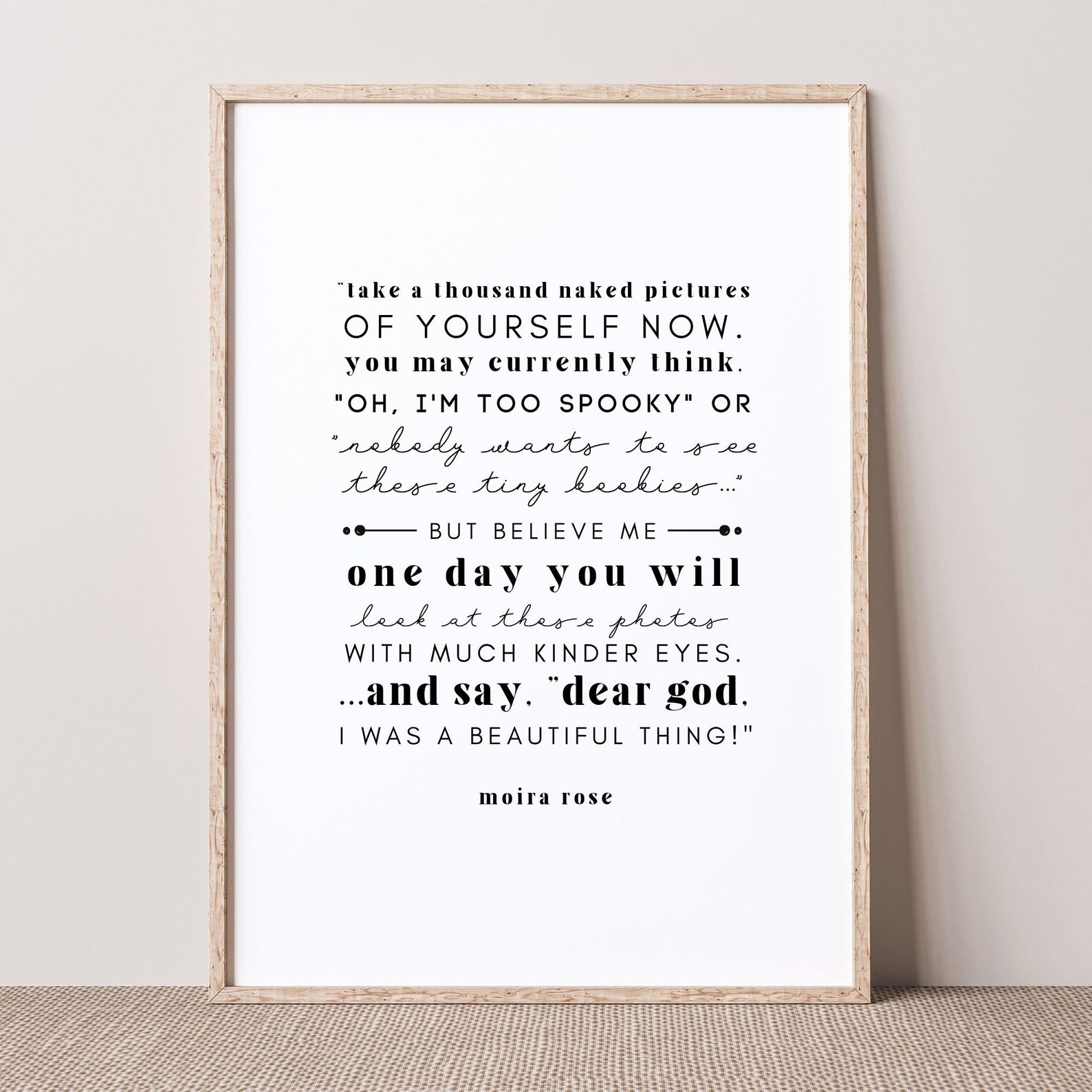 Moira Rose Quote Nudes Speech From Schitt's Creek - Etsy