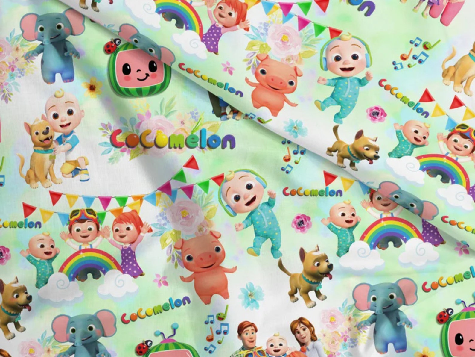 Cocomelon Wrapping Paper Cocomelon Gift Wrapping Cocomelon Etsy Ireland hallmark-foil-christmas-wrapping-paper-with-cut-lines-on-reverse-3