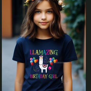 Llama Birthday Shirt Birthday Girl Shirt llama theme birthday, llama Birthday Shirt, 1st 2nd 3rd 4th 5th 6th 7th 8th 9th 10th Birthday Shirt immagine 1