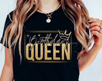 Birthday Queen Shirt, Women's Birthday Party Tee