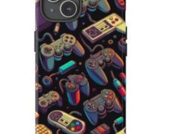 Gamer Phone Case, Video Game Controller Gift, Tough Cases, iPhone 15 Pro Max, iphone 14 13 12 11 XR Samsung Galaxy S23, Phone Accessories