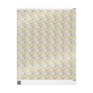 Botanical Wrapping Paper, Wildflower Gift Wrap, Bridal Gift Wrap, Floral Wrapping Paper Rolls - Gift Packaging Supplies, Birthday Gift Wrap image 6