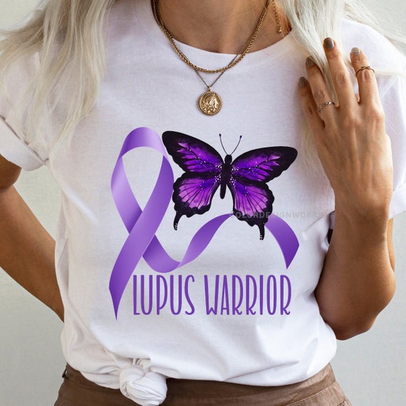 Lupus Awareness Shirt Lupus Purple Butterflies Tshirt Lupus Awareness Shirt Lupus Purple Butterflies Tshirt