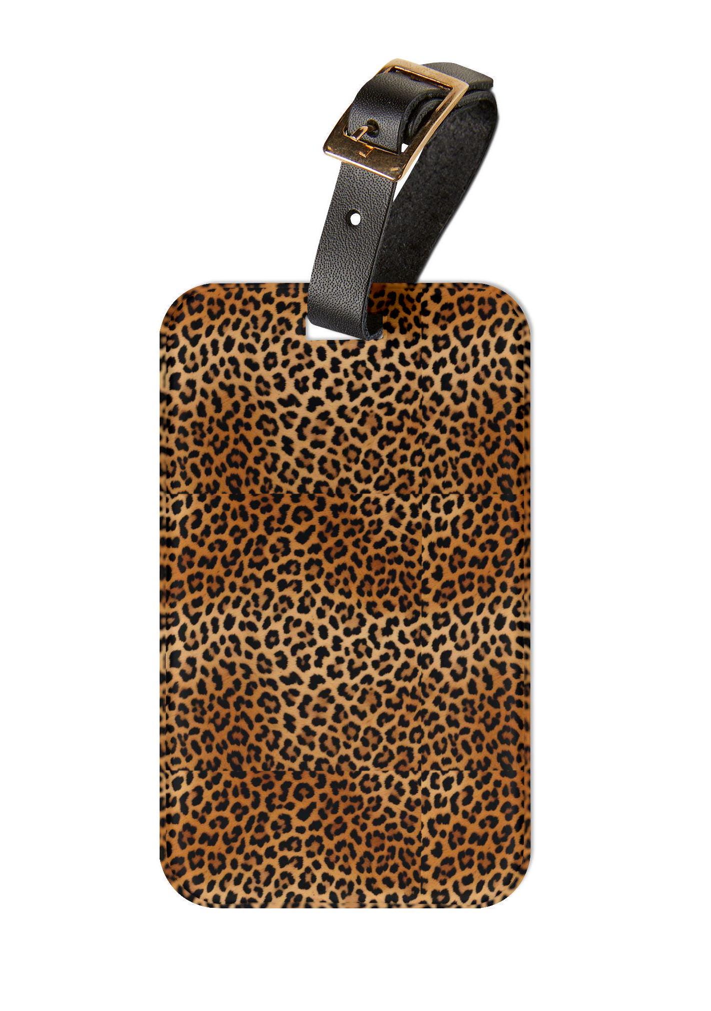 Leopard Luggage Tags - Etsy