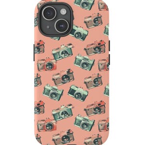 Retro Cameras Phone Case, iPhone Tough Phone Cases, iPhone 15 Pro Maxi, iPhone 14 13 12 11, Samsung Galaxy s21 s22 s23 s24, Google Pixel