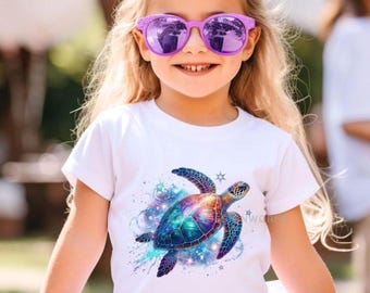 Sea Turtle Shirt, Kid's Birthday Outfit, Sea Turtle Gift, Animal Lover Gift, Ocean Vacation T-Shirt For Girls, Youth Toddler Beach Shirt