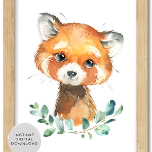 Printable 4 Sizes Included. This Sweet Baby Fox is Perfect for a ...