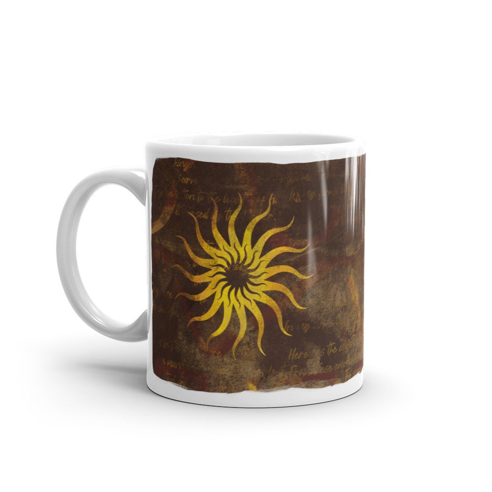 Dragon Age Inquisition Mug | Chantry Saint Emblème Symbole de Logo Chant L'écriture Lumière Bioware 
