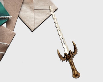 Letter Opener Odin's Sword, %100 Metal Hand-made, Office Desk Decor