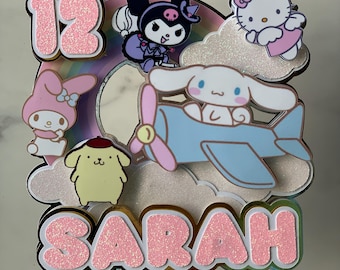 Anime cake topper with free random mini topper