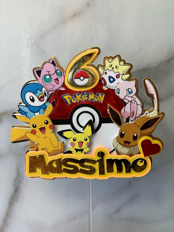 Pokemon 2 Custom Cake Topper ポケモンカスタムケーキトッパー Etsy