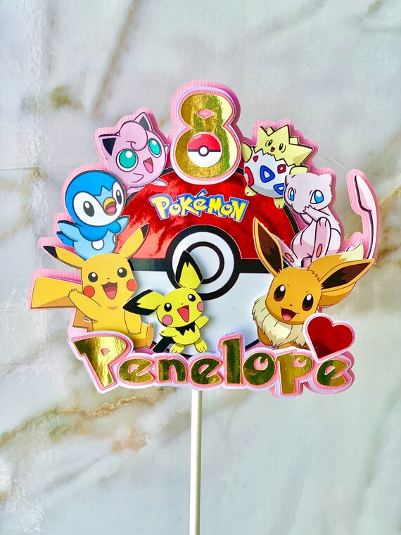 Pokemon 2 Custom Cake Topper ポケモンカスタムケーキトッパー Etsy