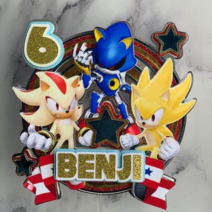 Anime cake topper with free random mini topper