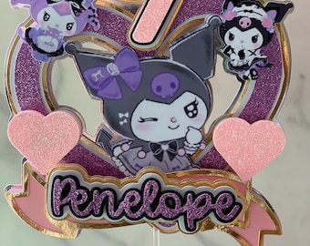 Anime cake topper with free random mini topper