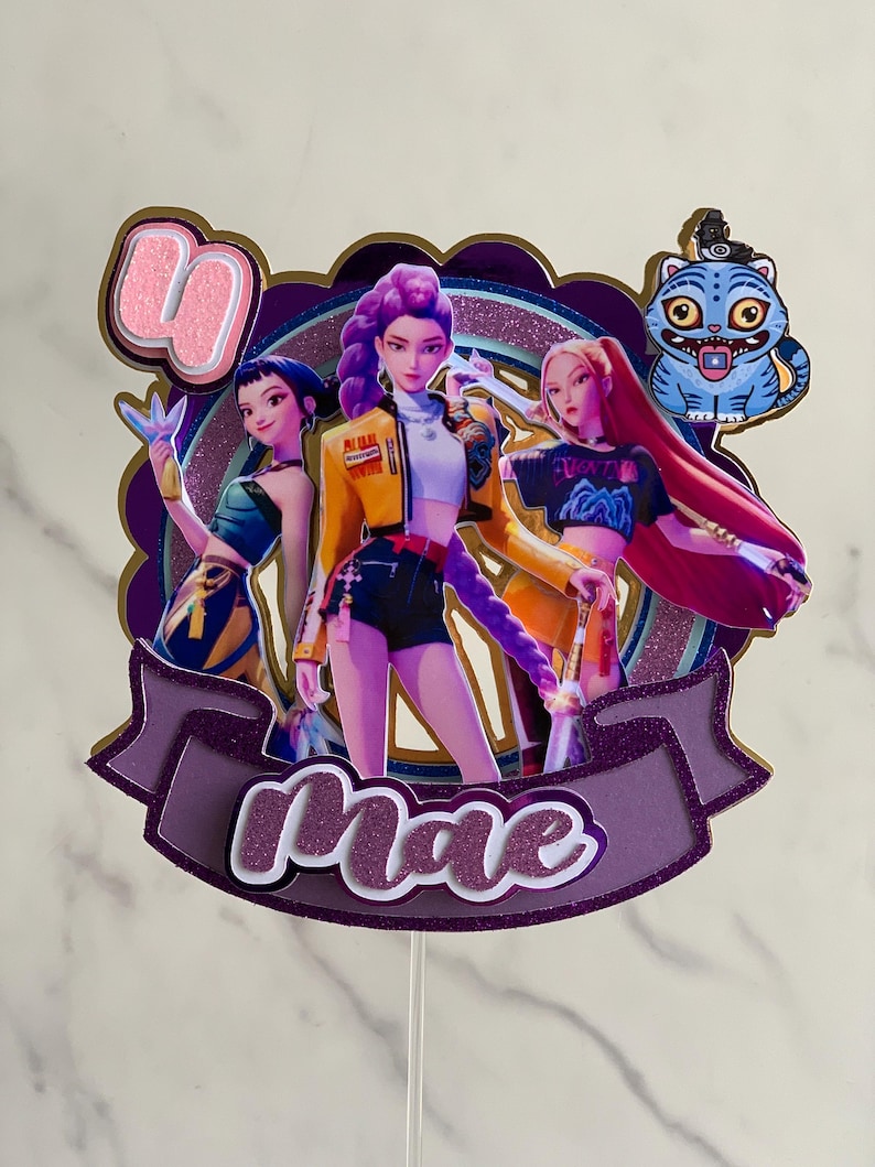 Anime Cake Topper With Free Random Mini Topper - Etsy