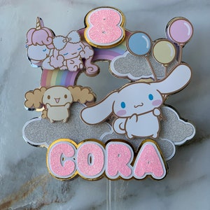 Anime cake topper with free random mini topper