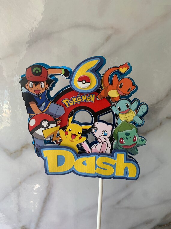 Pokemon 1 Custom Cake Topper ポケモン カスタム ケーキ トッパー Etsy Israel