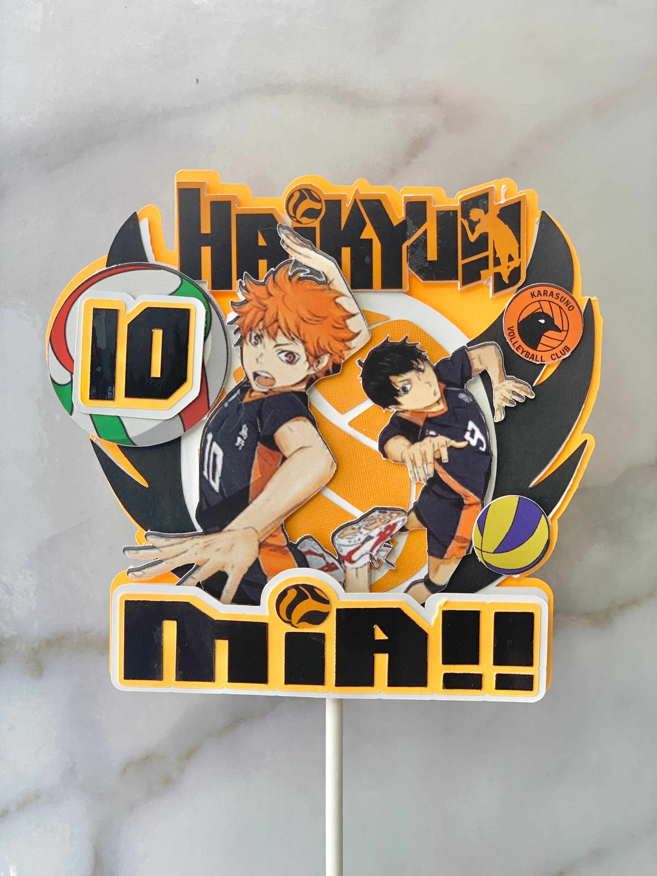 Haikyu Custom Cake Topper ハイキューカスタムケーキトッパー Etsy Finland