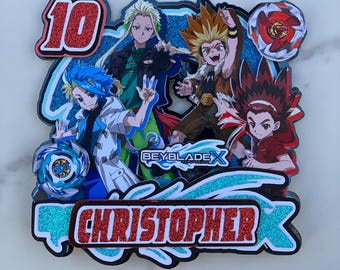 Anime Cake topper with random free mini topper