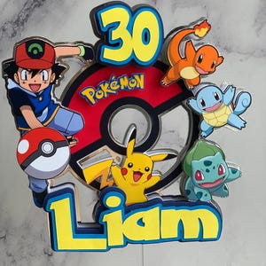 Anime cake topper with free random mini topper