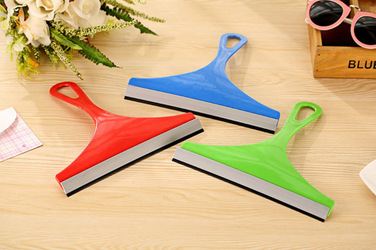 Plastic Rear View Mirror Wiper Car Squeegee Window Cleaning