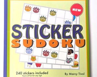 Sticker Sudoku Book - Kids Logic Puzzle Book with 240 Stickers