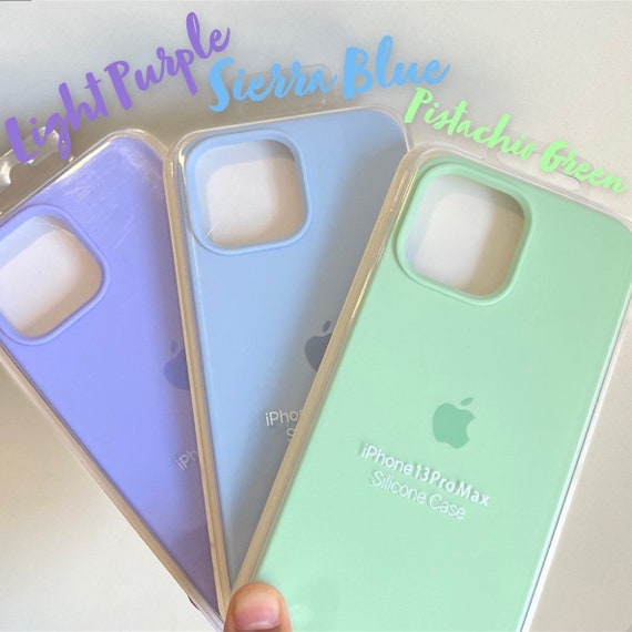 Iphone Silicone Case Light Sierra Sky Baby Blue Purple Violet Etsy