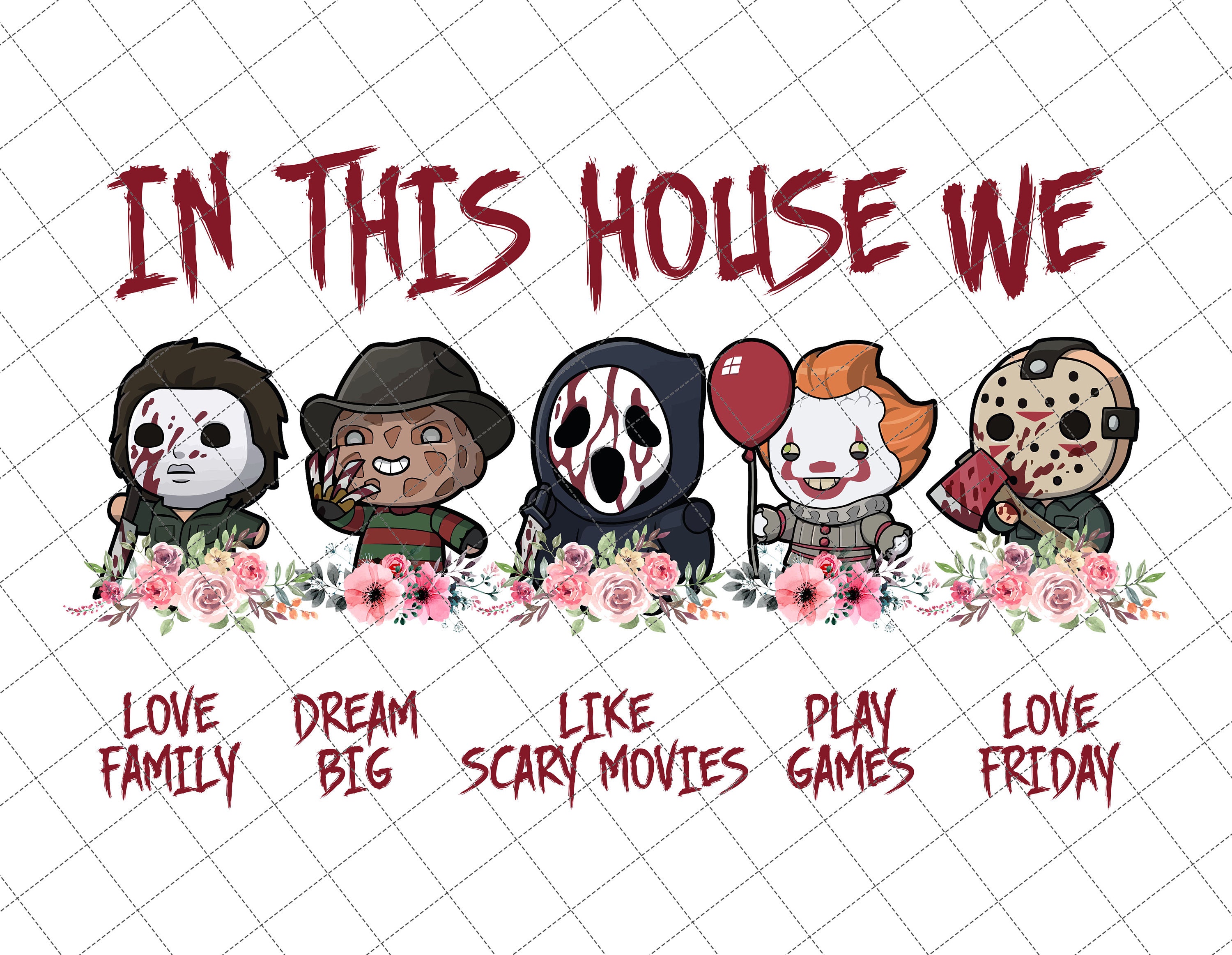 In This House We Love Family Png Horror Characters PNG Movie - Etsy Australia In This House We Love Family Png Horror Characters PNG Movie - Etsy Australia