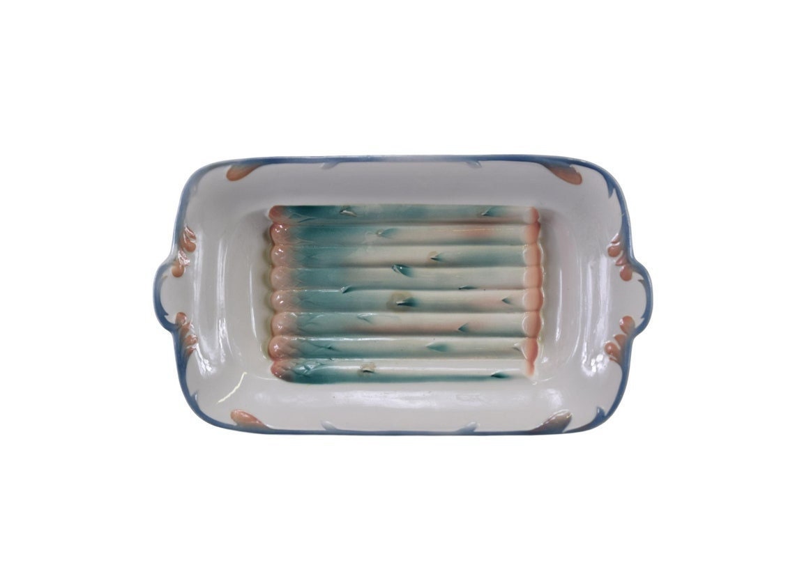 Sarreguemines Asparagus Cradle Plateau Assiette de Service