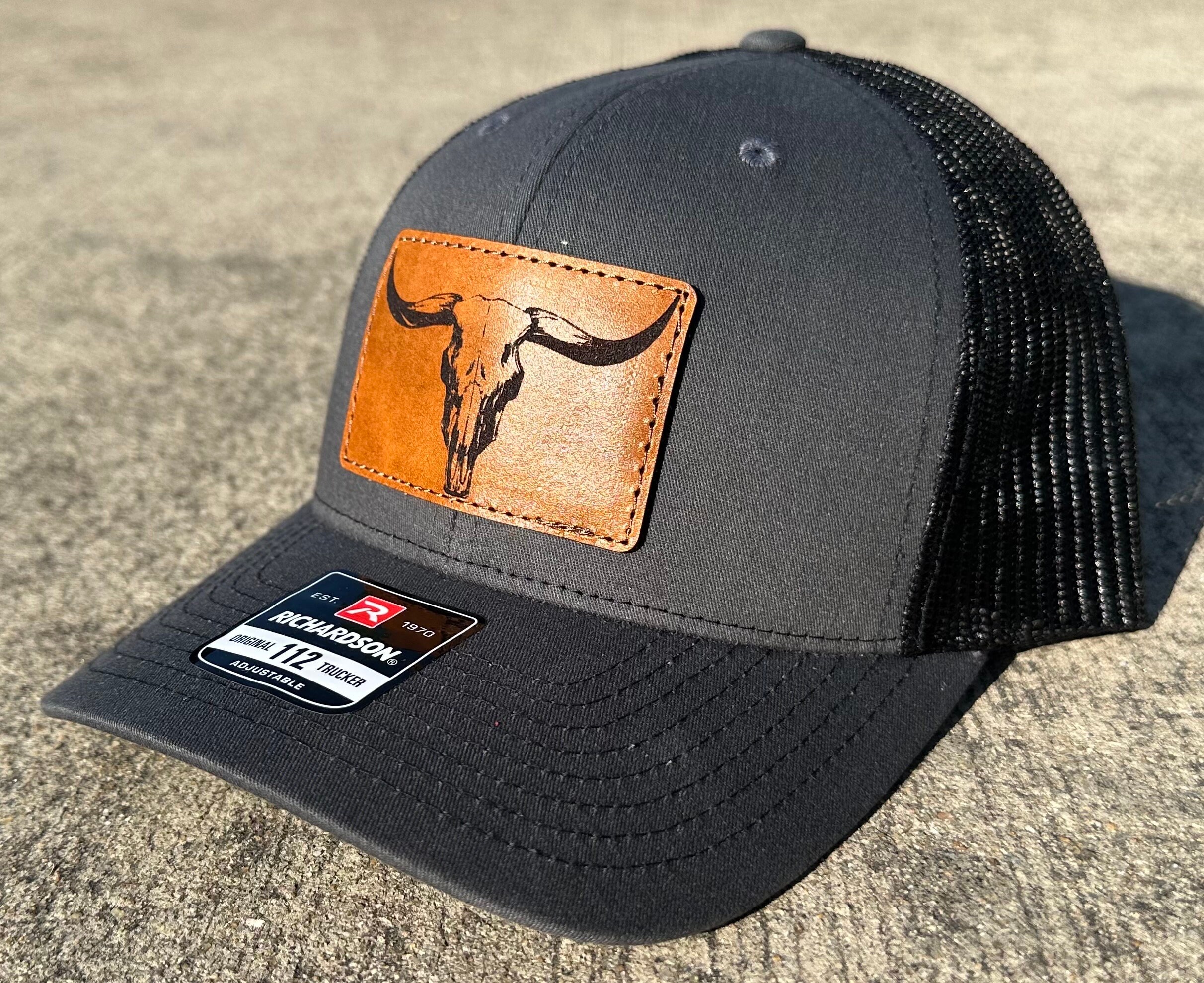Bull Skull Hat Patch - Etsy
