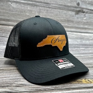 Richardson 112- Esboço do estado da Carolina do Norte com nome da cidade