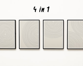 4 Piece Wall Art | Etsy
