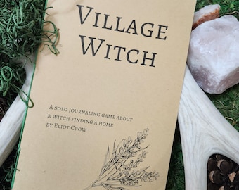 Village Witch Solo Journaling Game Zine Handbound Paperback TTRPG