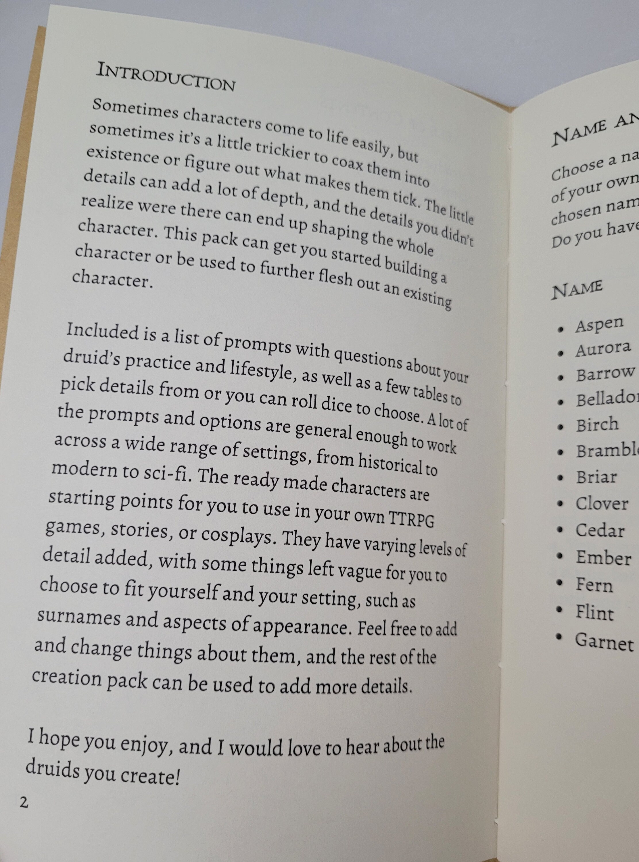Build a Druid Character Creation - Etsy