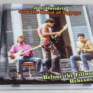 Jimi Hendrix and the Band of Gypsys - BEFORE THE FILLMORE Rehearsals, Record Plant Studios, New York City 1969 cd