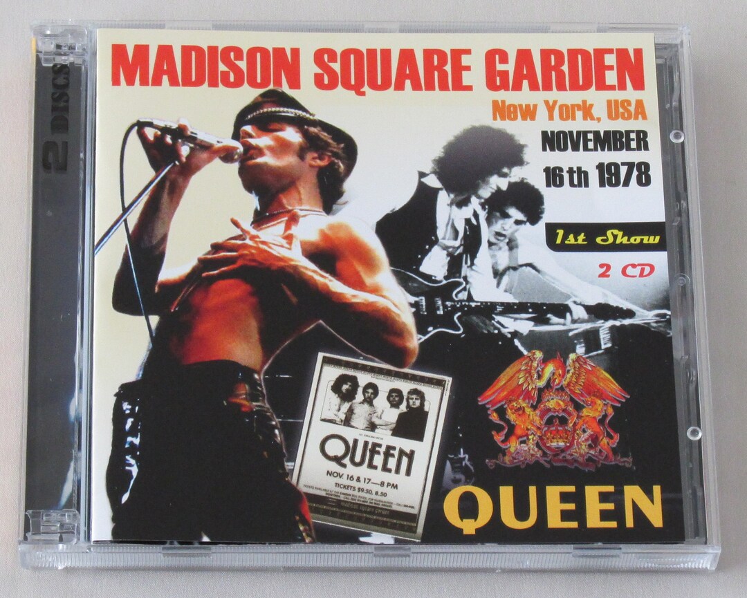QUEEN 2x CD Set Madison Square Garden USA 1978 Live 1st Show Etsy